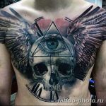 фото рисунка тату глаз в треугольнике 27.11.2018 №083 - tattoo of eyes - tattoo-photo.ru