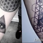 фото рисунка тату глаз в треугольнике 27.11.2018 №095 - tattoo of eyes - tattoo-photo.ru