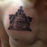 фото рисунка тату глаз в треугольнике 27.11.2018 №101 - tattoo of eyes - tattoo-photo.ru