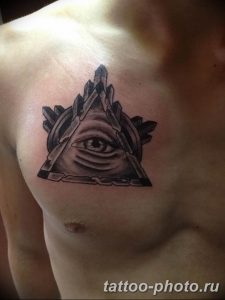 фото рисунка тату глаз в треугольнике 27.11.2018 №101 - tattoo of eyes - tattoo-photo.ru