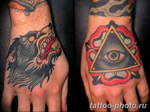 фото рисунка тату глаз в треугольнике 27.11.2018 №114 - tattoo of eyes - tattoo-photo.ru