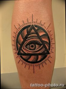 фото рисунка тату глаз в треугольнике 27.11.2018 №117 - tattoo of eyes - tattoo-photo.ru