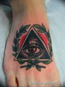 фото рисунка тату глаз в треугольнике 27.11.2018 №121 - tattoo of eyes - tattoo-photo.ru