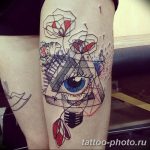 фото рисунка тату глаз в треугольнике 27.11.2018 №126 - tattoo of eyes - tattoo-photo.ru