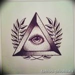 фото рисунка тату глаз в треугольнике 27.11.2018 №132 - tattoo of eyes - tattoo-photo.ru
