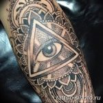 фото рисунка тату глаз в треугольнике 27.11.2018 №134 - tattoo of eyes - tattoo-photo.ru