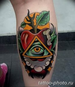 фото рисунка тату глаз в треугольнике 27.11.2018 №149 - tattoo of eyes - tattoo-photo.ru