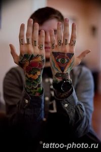 фото рисунка тату глаз в треугольнике 27.11.2018 №150 - tattoo of eyes - tattoo-photo.ru