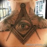 фото рисунка тату глаз в треугольнике 27.11.2018 №156 - tattoo of eyes - tattoo-photo.ru