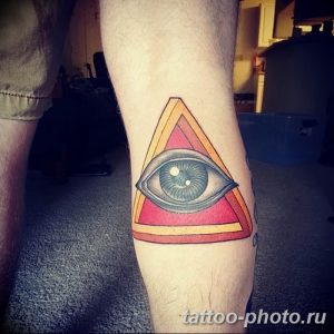 фото рисунка тату глаз в треугольнике 27.11.2018 №164 - tattoo of eyes - tattoo-photo.ru
