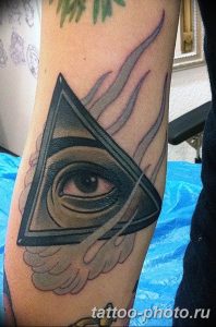фото рисунка тату глаз в треугольнике 27.11.2018 №165 - tattoo of eyes - tattoo-photo.ru