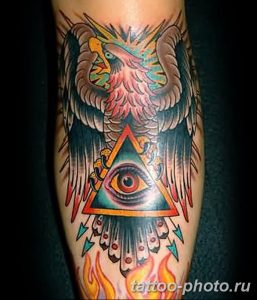фото рисунка тату глаз в треугольнике 27.11.2018 №170 - tattoo of eyes - tattoo-photo.ru