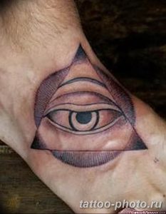 фото рисунка тату глаз в треугольнике 27.11.2018 №190 - tattoo of eyes - tattoo-photo.ru