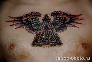 фото рисунка тату глаз в треугольнике 27.11.2018 №206 - tattoo of eyes - tattoo-photo.ru