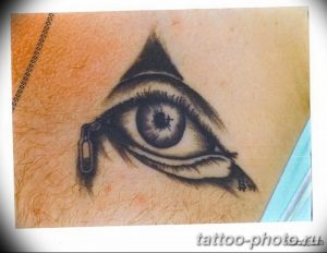 фото рисунка тату глаз в треугольнике 27.11.2018 №207 - tattoo of eyes - tattoo-photo.ru