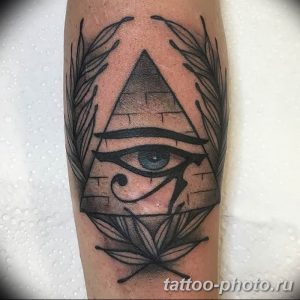 фото рисунка тату глаз в треугольнике 27.11.2018 №209 - tattoo of eyes - tattoo-photo.ru
