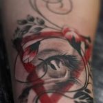 фото рисунка тату глаз в треугольнике 27.11.2018 №223 - tattoo of eyes - tattoo-photo.ru