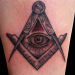 фото рисунка тату глаз в треугольнике 27.11.2018 №229 - tattoo of eyes - tattoo-photo.ru