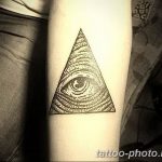 фото рисунка тату глаз в треугольнике 27.11.2018 №230 - tattoo of eyes - tattoo-photo.ru