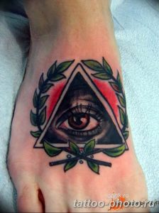 фото рисунка тату глаз в треугольнике 27.11.2018 №238 - tattoo of eyes - tattoo-photo.ru