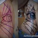 фото рисунка тату глаз в треугольнике 27.11.2018 №247 - tattoo of eyes - tattoo-photo.ru