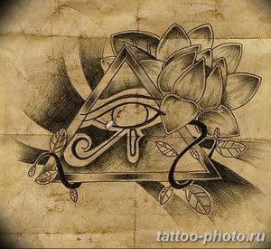 фото рисунка тату глаз в треугольнике 27.11.2018 №251 - tattoo of eyes - tattoo-photo.ru