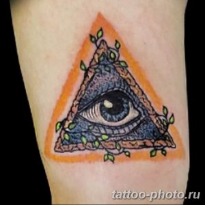 фото рисунка тату глаз в треугольнике 27.11.2018 №262 - tattoo of eyes - tattoo-photo.ru