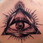 фото рисунка тату глаз в треугольнике 27.11.2018 №265 - tattoo of eyes - tattoo-photo.ru