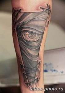 фото рисунка тату глаз в треугольнике 27.11.2018 №268 - tattoo of eyes - tattoo-photo.ru