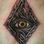 фото рисунка тату глаз в треугольнике 27.11.2018 №271 - tattoo of eyes - tattoo-photo.ru