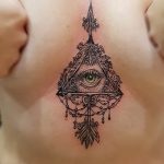 фото рисунка тату глаз в треугольнике 27.11.2018 №274 - tattoo of eyes - tattoo-photo.ru