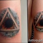 фото рисунка тату глаз в треугольнике 27.11.2018 №284 - tattoo of eyes - tattoo-photo.ru