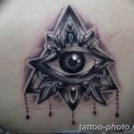 фото рисунка тату глаз в треугольнике 27.11.2018 №288 - tattoo of eyes - tattoo-photo.ru