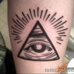 фото рисунка тату глаз в треугольнике 27.11.2018 №296 - tattoo of eyes - tattoo-photo.ru