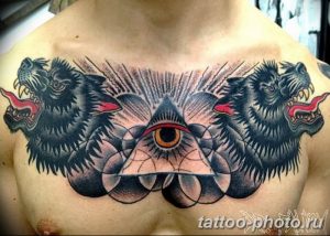 фото рисунка тату глаз в треугольнике 27.11.2018 №297 - tattoo of eyes - tattoo-photo.ru