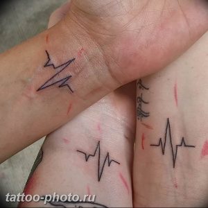 фото рисунка тату пульс 30.11.2018 №005 - photo tattoo pulse - tattoo-photo.ru