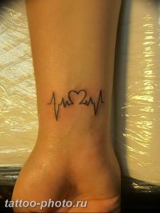фото рисунка тату пульс 30.11.2018 №014 - photo tattoo pulse - tattoo-photo.ru