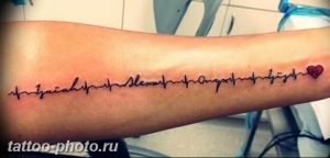 фото рисунка тату пульс 30.11.2018 №015 - photo tattoo pulse - tattoo-photo.ru