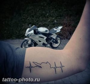 фото рисунка тату пульс 30.11.2018 №023 - photo tattoo pulse - tattoo-photo.ru