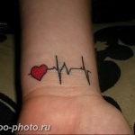 фото рисунка тату пульс 30.11.2018 №041 - photo tattoo pulse - tattoo-photo.ru