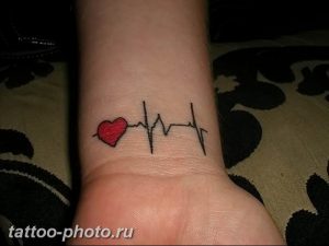 фото рисунка тату пульс 30.11.2018 №041 - photo tattoo pulse - tattoo-photo.ru