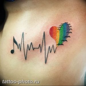 фото рисунка тату пульс 30.11.2018 №042 - photo tattoo pulse - tattoo-photo.ru