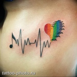 фото рисунка тату пульс 30.11.2018 №043 - photo tattoo pulse - tattoo-photo.ru