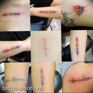 фото рисунка тату пульс 30.11.2018 №049 - photo tattoo pulse - tattoo-photo.ru