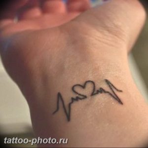 фото рисунка тату пульс 30.11.2018 №060 - photo tattoo pulse - tattoo-photo.ru