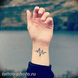 фото рисунка тату пульс 30.11.2018 №064 - photo tattoo pulse - tattoo-photo.ru