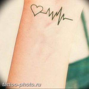 фото рисунка тату пульс 30.11.2018 №069 - photo tattoo pulse - tattoo-photo.ru