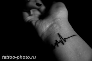 фото рисунка тату пульс 30.11.2018 №081 - photo tattoo pulse - tattoo-photo.ru