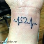 фото рисунка тату пульс 30.11.2018 №082 - photo tattoo pulse - tattoo-photo.ru