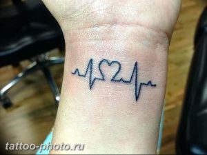 фото рисунка тату пульс 30.11.2018 №082 - photo tattoo pulse - tattoo-photo.ru